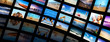 © Photocreo Bednarek - Modern TV screens video panel with summer themes