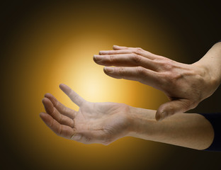 Canvas Print - healing hands