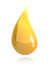 Shiny Drop Of Honey Or Oil