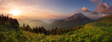 Fototapeta Góry - Roszutec peak in sunset - Slovakia mountain Fatra