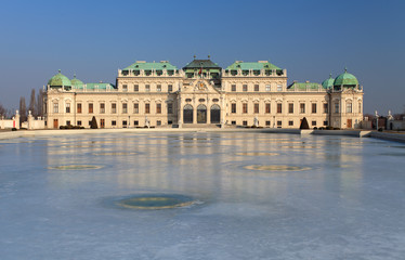 Fototapete - Belvedere palace Vienna Austria