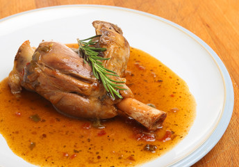 Sticker - Lamb Shank Cooked in Wine & Herb Sauce