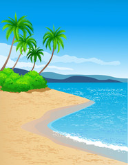 Canvas Print - beautiful tropical beach