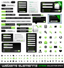 Poster - Web design elements extreme collection