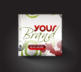 Canvas Print - advertis layout design template