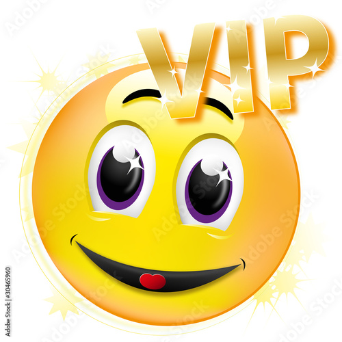 smiley VIP Stock Vector Adobe Stock