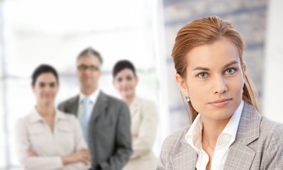 Poster - Businesswoman in closeup