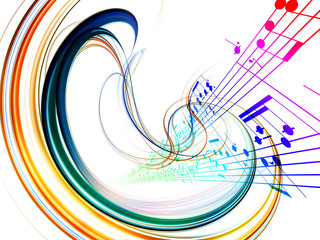 Wall Mural - Dynamic Music Abstract