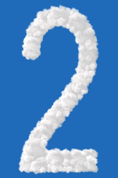 Clouds in shape of figure two