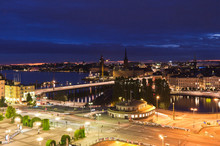 Night Scene Of The Stockholm City