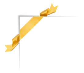 Wall Mural - orange ribbon banner