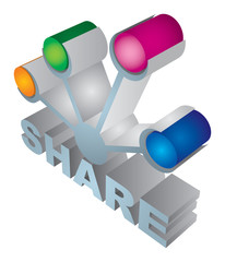 Sticker - Share icon