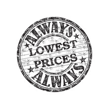 Always Lowest Prices Stamp