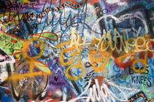 Prague - Detail From Lennons Wall
