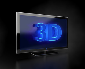 Flat TV - 3D HD concept