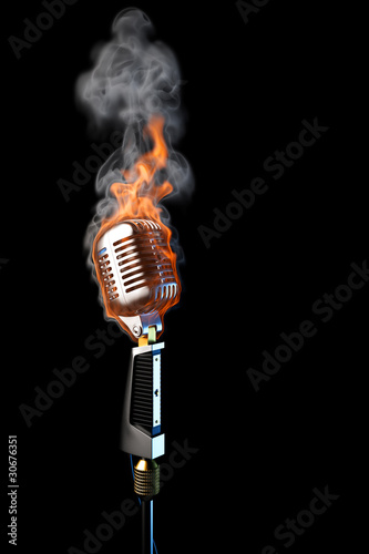 Plakaty mikrofon  mikrofon