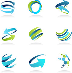 Business abstract icons