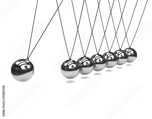 Tapeta ścienna na wymiar 3d Newtons cradle swing