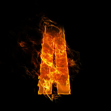 fire letter A