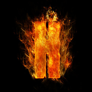 fire letter H
