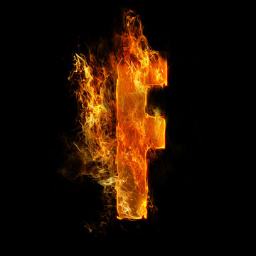 fire letter F