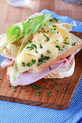 Poster - Ham and cheese sandwich