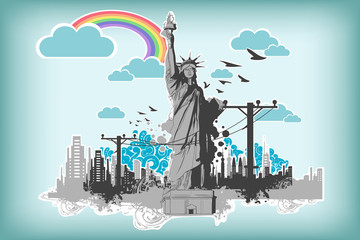 Wall Mural - Statue of Liberty