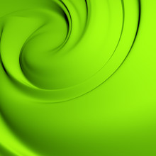 Abstract Green Whirlpool. Clean, Detailed Render.