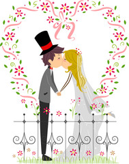 Wall Mural - Kissing Couple