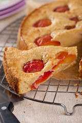 Wall Mural - Delicious plum cake