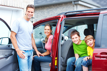 Canvas Print - family car