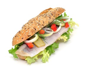 Wall Mural - Sandwich, Fisch