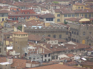 Wall Mural - Florence - aerial view from the top of the Cathedral dome (BHrunelleschi's dome)