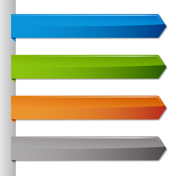 Glossy angle arrows - banners