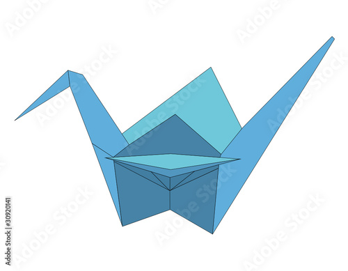 Origami Kranich Buy This Stock Vector And Explore Similar