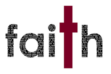 Christian Faith Word Design
