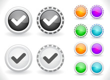 Buttons For Web. Vector.