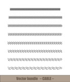 Spiralkabel Vectorset
