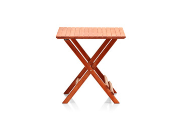 Wooden folding table