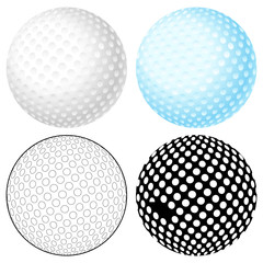 Canvas Print - golf ball set