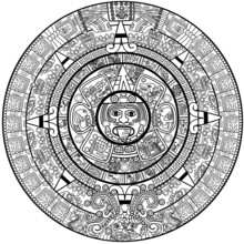 Vector Maya Calendar