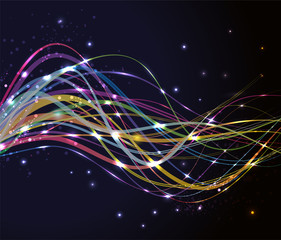 Poster - Abstract wave background.