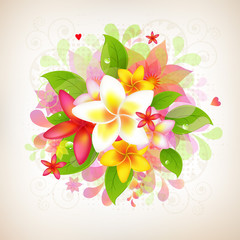 Abstract Floral Background