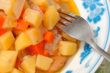 Wall Mural - Chinese carrot and potato dish