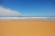 Empty golden beach - west coast of France