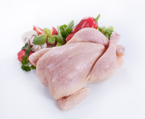 Sticker - Raw chicken and vegetables