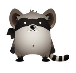 Raccoon cartoon character