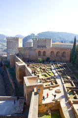 Sticker - Alcazaba - Alhambra - Granada - Spanien