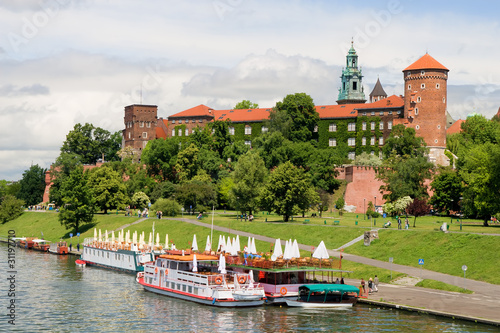 Naklejka - mata magnetyczna na lodówkę Wawel Royal Castle in Poland