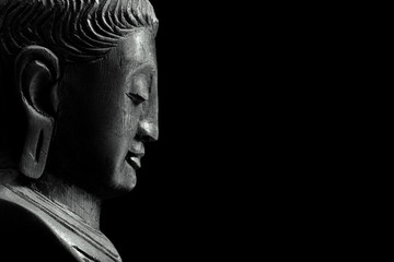 Buddha on black